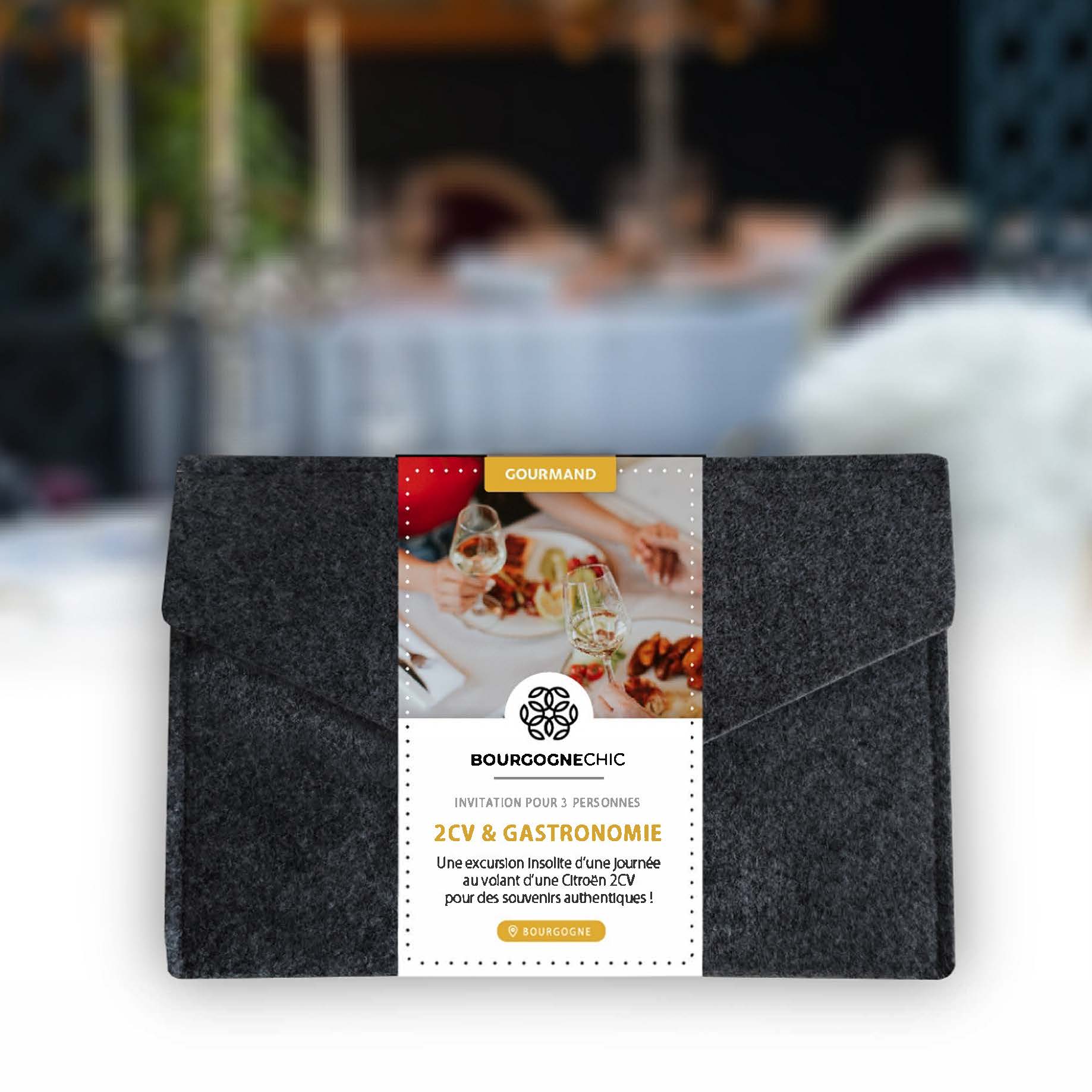 Coffret Cadeau Citroën 2CV • Escapade libre en trio + Déjeuner Bistronomique • 1 Journée