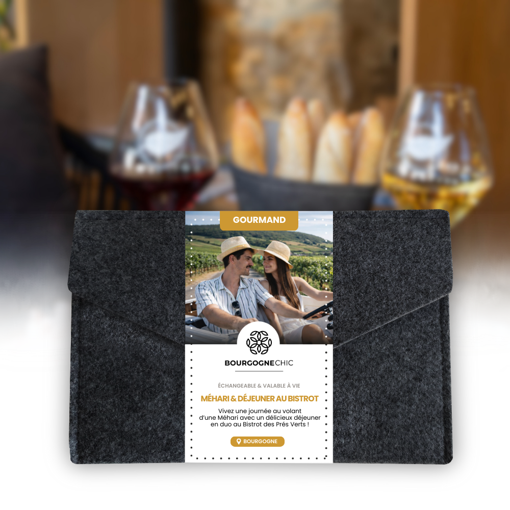 Coffret Cadeau Citroën MÉHARI • Escapade libre en duo + Déjeuner au Bistrot des Prés Verts • 1 Journée